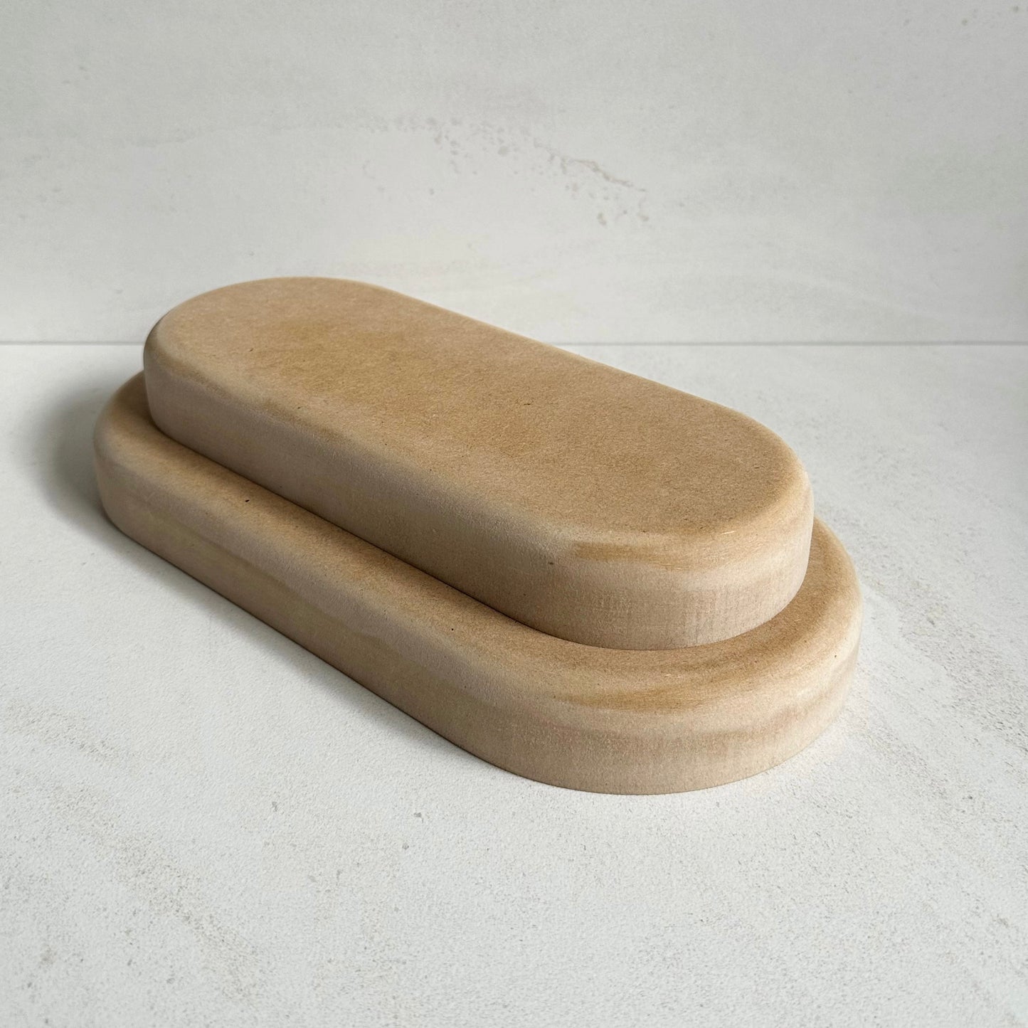 Small Oblong Blate Pottery Form