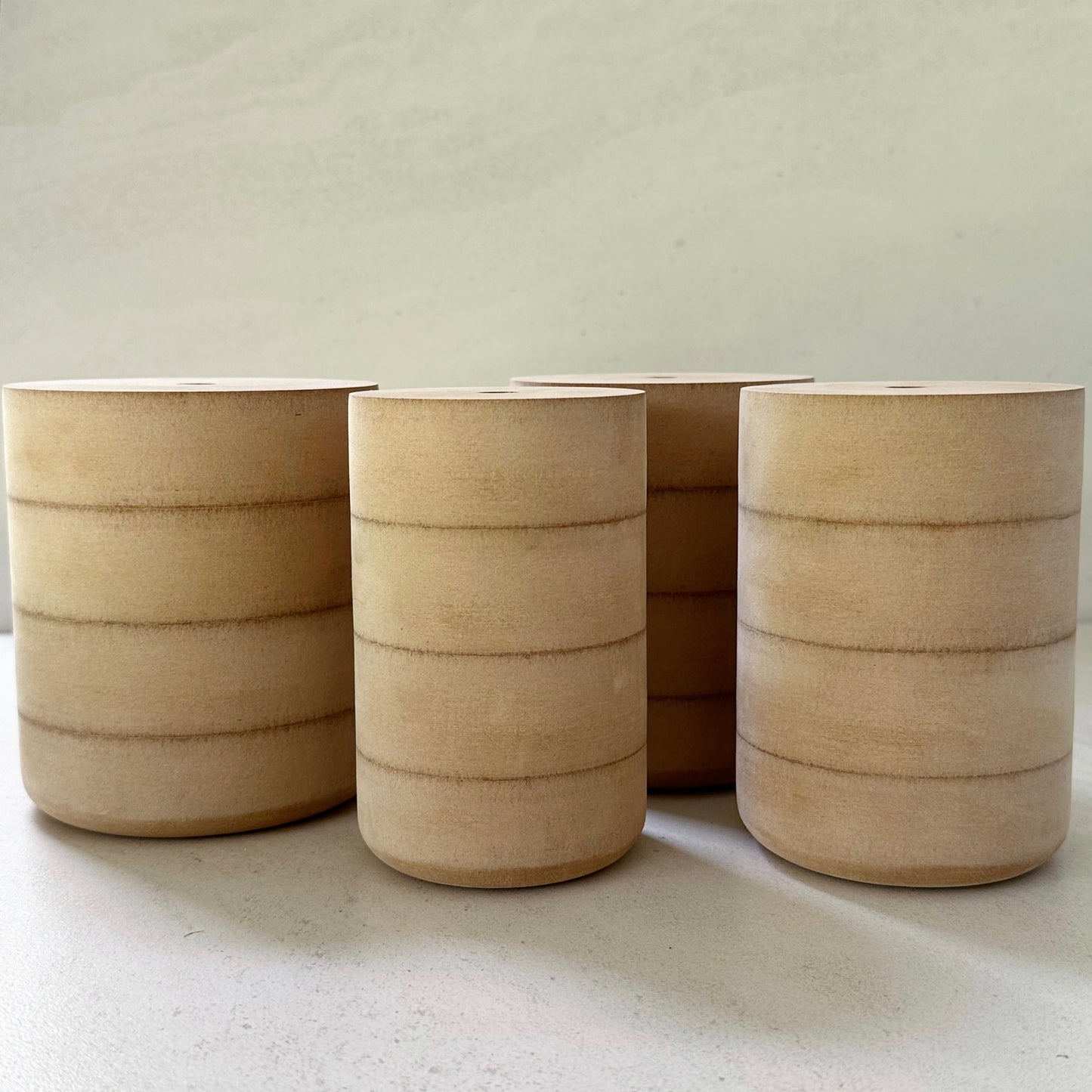 Fin Pottery Tools MDF Tumbler Moulds for Handbuilding