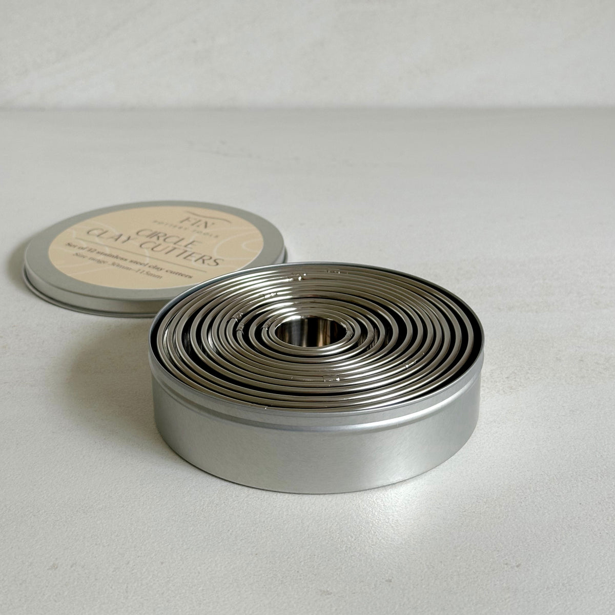 Circle Clay Cutters – Fin Pottery Tools