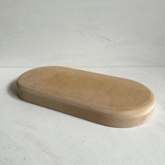 Large Oblong Blate Pottery Form