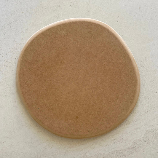 Irregular Round Pottery Form 28cm with Roundover Edge